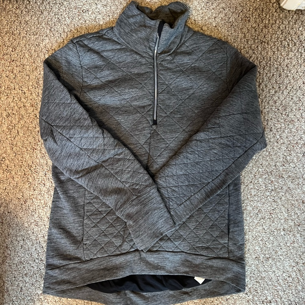Lululemon pinnacle warmth quarter zip sz 10